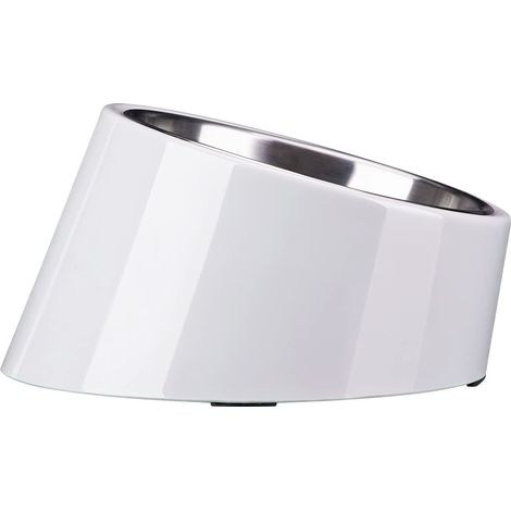 Gamelle inclinée à 15 ° pour Chiens et Chats, mangeoire pour Bouledogue à Angle incliné, antidérapante et Anti-déversement, Plus Facile à Atteindre Les Aliments S/0,5 Tasse Gris (1/5)