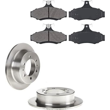 KIT FRENI POSTERIORI compatibile con DAEWOO KORANDO (KJ) - DISCHI + PASTIGLIE OEM: FDB1336, FDB1157 / 17016 /SOSTITUZIONE DIRETTA/BASSA POLVERE/SILENZIOSO (1/5)