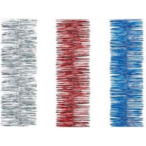 6PZ FILI ADDOBBO SEMPLICI - colore rosso