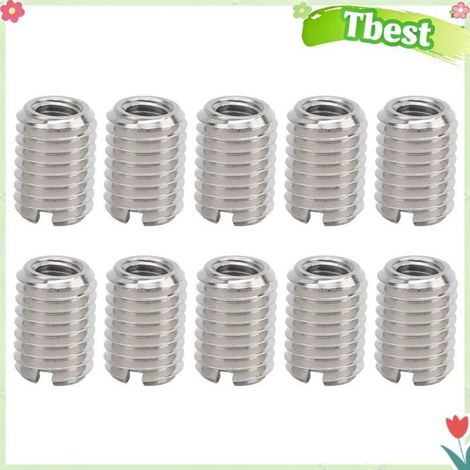 Inserts filetés - TBEST - Pack 10 - Acier inoxydable - Réparation de filetage - Montage facile (1/4)