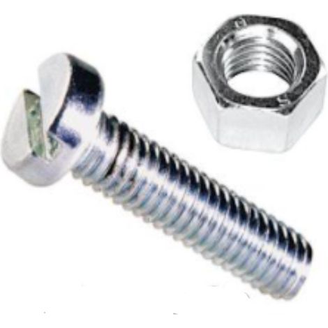 ORECA - 13 VITI PER METALLO TESTA CILINDRICA 4X16MM CON DADO ESAGONALE