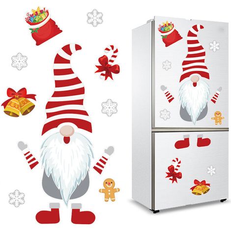 Noël Aimant de réfrigérateur magnétique doux Bonhomme de Neige réfrigérateur Autocollants PVC fenêtre Murale Autocollants décorations de Noël pour réfrigérateur, Porte en métal, Garage, armoires de Bu