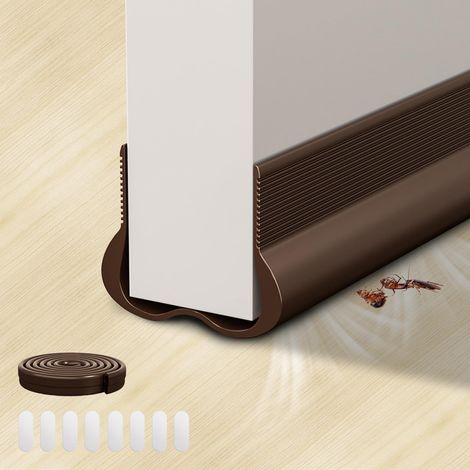 Joint de Porte 93 cm Brun - Double Joint d'Isolation Coupe-Vent, Anti-Odeurs et Insectes pour Porte (1/5)