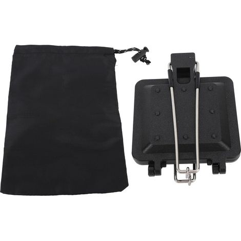 Machine à Sandwichs Chauds, Poêle à Panini grillé Antiadhésive avec Poignée, Poêle à Sandwich de Camping en Aluminium pour Toasts, Gaufres, Petit Déjeuner