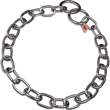 Hs Sprenger Collier Chien Argenté 4 mm Maillons Semi-long
