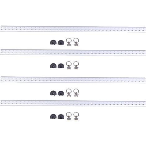 Système d'arrimage en aluminium robuste avec 8 raccords toriques pour motos, VTT, motos tout-terrain, tracteurs utilitaires, argent (1/5)