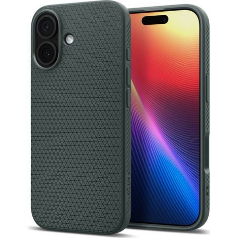 Funda Spigen Liquid Air para iPhone 17 - Verde, delgada y antideslizante (1/5)