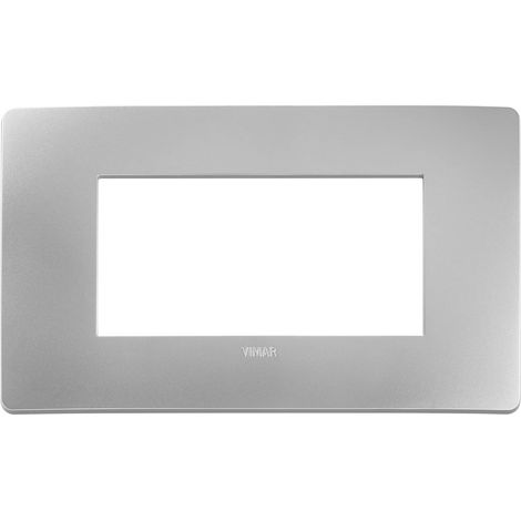 Placca Vimar Plana Up 4M argento 14654U.32 (1/3)