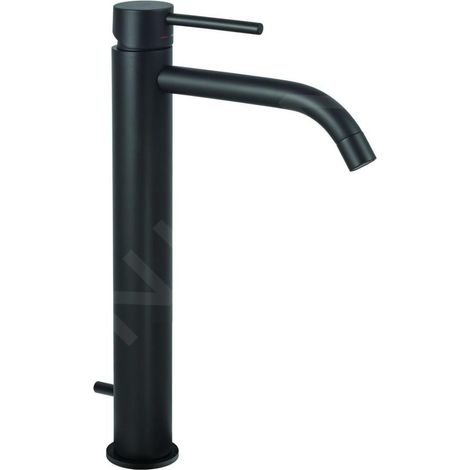 Paffoni Light series LIG085NO mitigeur lavabo allongé avec vidage automatique Laiton - Noir mat (1/3)