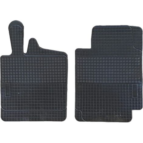 Lupex shop - Set da 2 tappetini in gomma sagomati per auto compatibili Smart Seconda serie w451 e Terza Serie w453 (Compatibile Smart 2a - 3a Serie) (1/3)