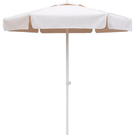 Ombrellone garbar santorini pieghevole 200 cm bianco