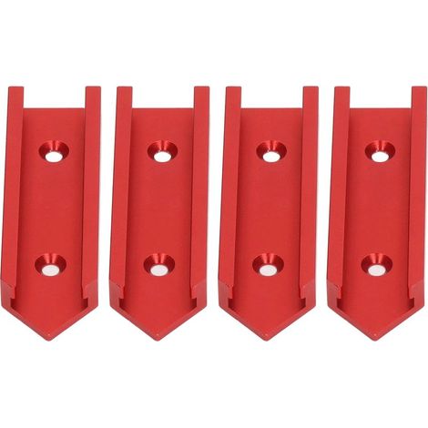 Connecteur T 4 Pièces Aluminium 100mm Rouge Universal pour Travail du Bois (1/5)