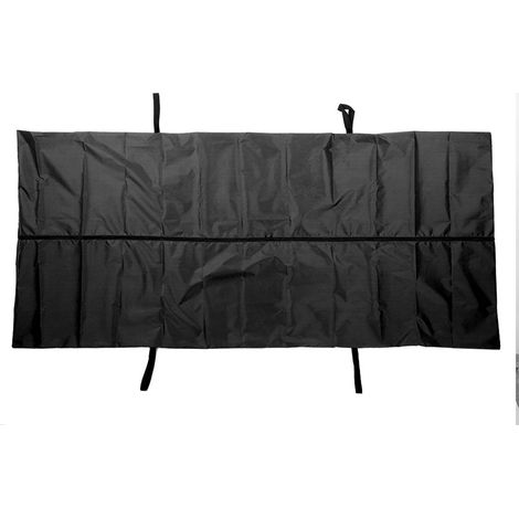 Sac mortuaire d'urgence noir Oxford 210D imperméable pour transport funéraire et hospitalier, dimensions 150x60cm (59,1x23,6 pouces) (1/5)