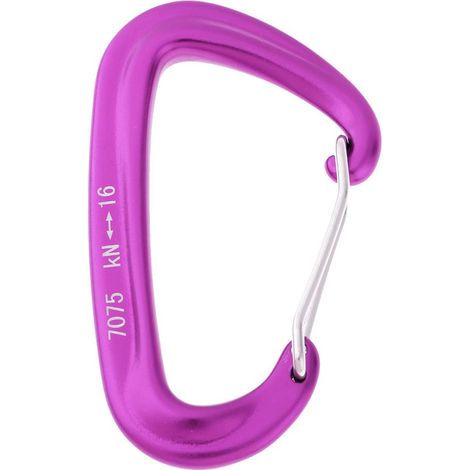 Mousqueton De Sécurité Pour Hamac, Porte En Fil D&39aluminium, Type D, Boucle De Porte-clés Violet (1/5)