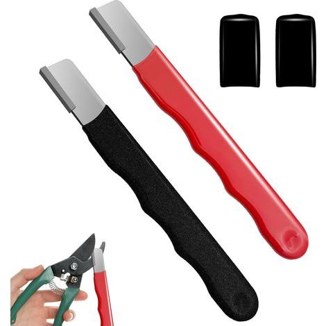 2-teiliges Set zum Schärfen von Gartengeräten: geeignet für Messer, Heckenscheren, Gartenscheren und mehr beinhaltet einen Mini-Schärfer, der für Gartenscheren, Astscheren und andere Werkzeuge geeigne (1/5)