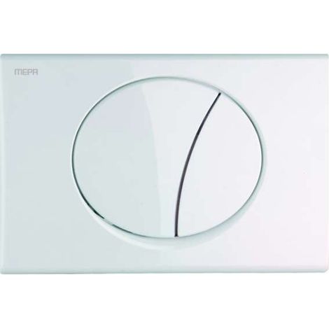 Mepa Betätigungsplatte Toilette MEPAsun weiß 2-Mengen Typ A31/B31 245x165 mm (1/2)