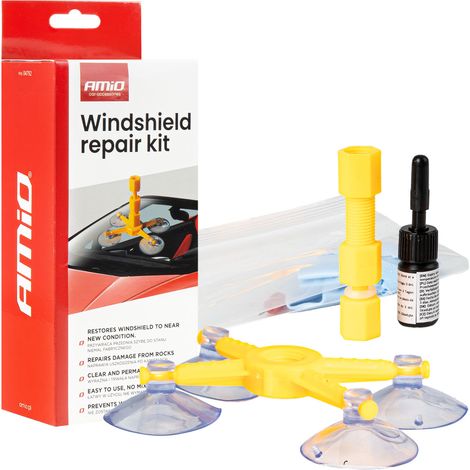 Kit de réparation de pare-brise à faire soi-même - Applicateur à ventouse amio-04792 (1/5)