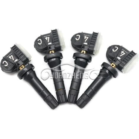 (4 pièces) Capteurs de pression des pneus pour véhicule, système de surveillance de la pression des pneus 13516165, compatible avec GMC, Buick, Cadillac, GM, Chevrolet Silverado, 433 MHz, 13598773 (1/5)