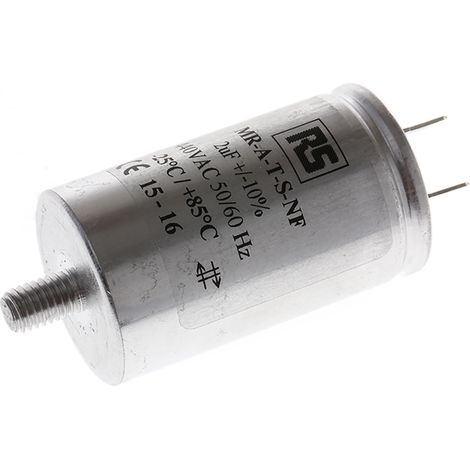 Condensateur à couche mince RS PRO 2µF 440V c.a. ±10% ( Prix pour 1 ) (1/2)