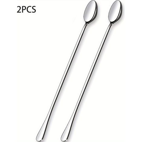 Koffielepel van 29cm, geschikt voor koffiebars, als roerlepel voor café, icespoel of theelepel long cuillère en acier inoxydable pour la préparation de cocktails et de thé glacé accessoires pour bars 