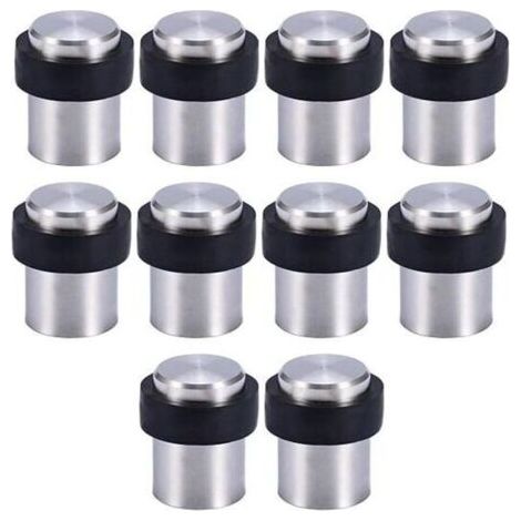 10 X Butoir de Porte de Sol 4.5 cm en Acier Inox Arrêt de Porte Butoir Bloque Porte.. (1/4)