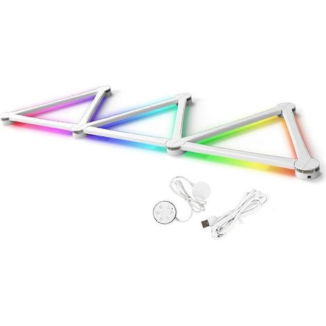Intelligente USB-RGB-LED-Lichtleisten für Wände, 16 Millionen Farben, dimmbar, Musiksynchronisation, DIY-Wohndekoration (1/5)