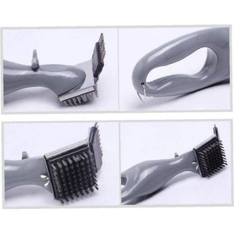 Brosse de nettoyage pour barbecue en acier inoxydable, nettoyeur à vapeur pour barbecue, balai de nettoyage, accessoires pour barbe (1/3)