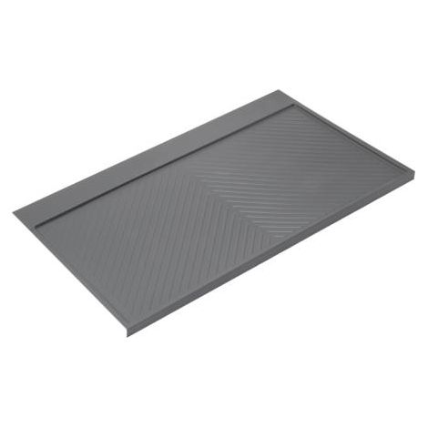 Emuca Protector fondo fregadero Sink para mueble de cocina, M100, 967x580mm, espesor de tablero 16mm, cortable, Plástico, Gris antracita -