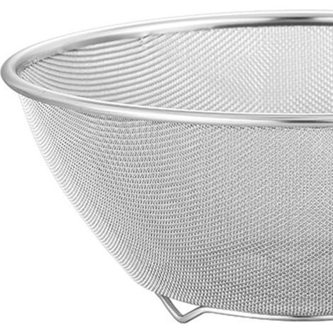 Passoire en acier inoxydable 304 avec bol mélangeur, ensemble passoire et égouttoir pour le riz et les pâtes, 18 cm (1/5)