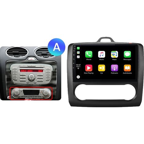 Système multimédia automobile, taille d'affichage, compatible avec Ford Focus MK2 MK3 (2004-2011), WIFI 2GB-32GB A2 (1/2)