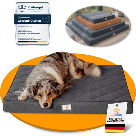 Lit orthopédique pour chien étanche tapis coussin antidérapant panier pour chien housse lavable petits à grands chiens 90 x 80 (1/5)