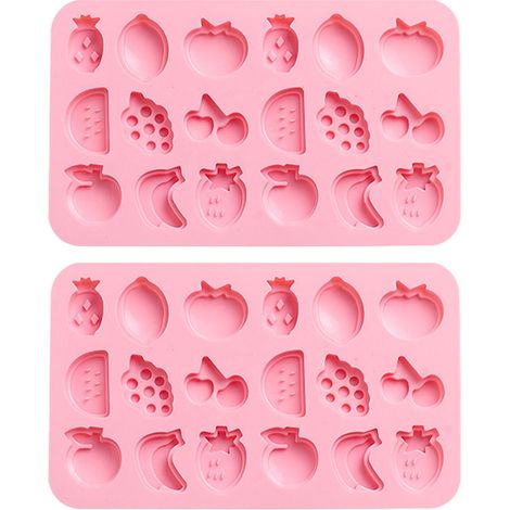 Moule En Silicone - Pour Pâtisserie Gâteaux Fondant Chocolat Bonbons Savons Artisanaux - 21,2 x 12,9 x 1,2 cm - Lot De 2 (1/5)