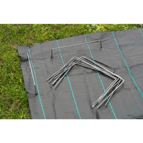 Agrafes pour toile de paillage Lot de 100 pièces Acier (1/5)