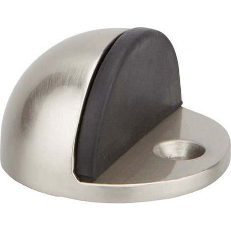 Butoir à visser, fixation au sol, 1/2 boule, Ø44x25mm, satiné - THIRARD (1/2)
