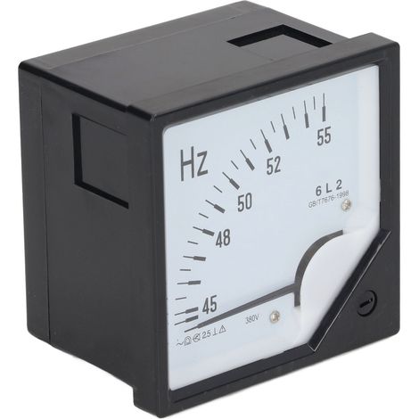 Hochpräzises Nadelfrequenzmessgerät, 380 V AC, quadratische Frontplatte, Frequenzdetektor 45–55 Hz (1/5)