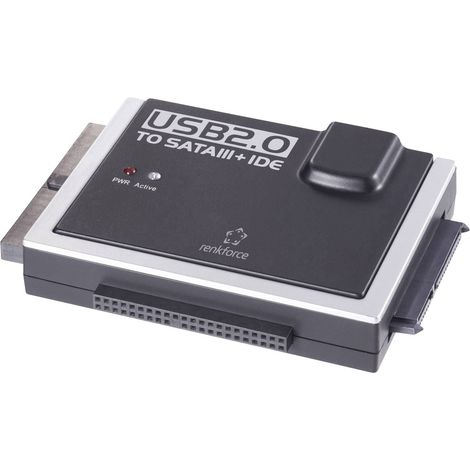 Renkforce Festplatten Adapter [1x USB 2.0 Stecker A - 1x IDE-Buchse 40pol., IDE-Buchse 44pol., SATA- (1/5)