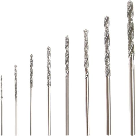 st diamantborr 0,8/1,0/1,2/1,5/1,8/2,0/2,5/3,0 mm (1/5)