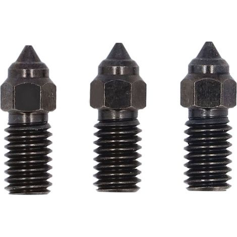 Buse en acier trempé, 3 trous, haut débit, Filament de 1.75mm de Long pour extrudeuse d'imprimante 3D Neptune 4 Pro, 0.6mm, 3 pièces (1/5)