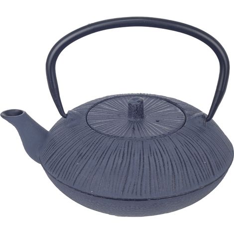 Théière de type japonaise grise en fonte 0.8 litre (1/4)