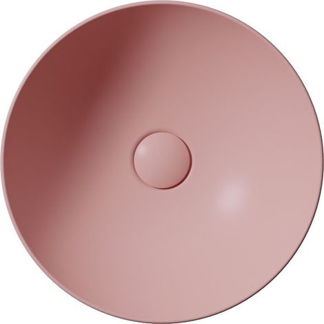 Vasque à poser PURA en céramique, diamètre 40 cm, blush mat