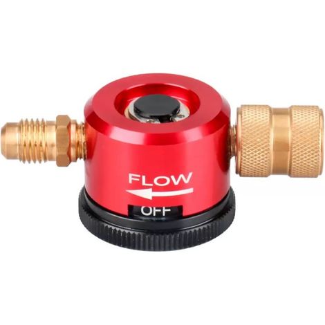 Outil de purge d’azote pour brasage cuivre HVAC, régulateur de débit 3 positions OFF‑PURGE‑BRAZE, raccord 1/4" frigoriste (1/5)