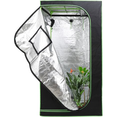 Wolketon Armario de cultivo 100 x 100 x 200 cm Armario de cultivo para plantas de interior, invernadero hidropónico, con mirilla