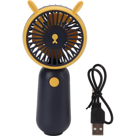 Filiyano-Ventilateur USB portable rechargeable par USB, en forme d'animal de dessin animé, petit ventilateur puissant idéal pour les activités de (1/5)