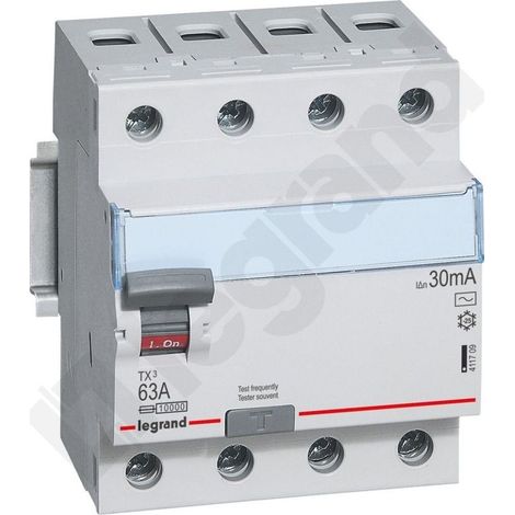 Disyuntor diferencial P304 4P 63A 30MA TIPO AC TX3 (1/4)