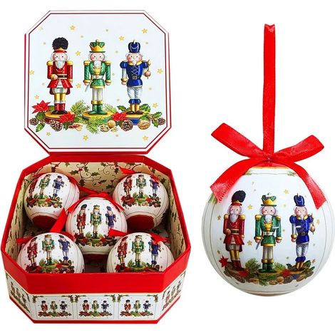 Juego de 5 adornos navideños de Cascanueces