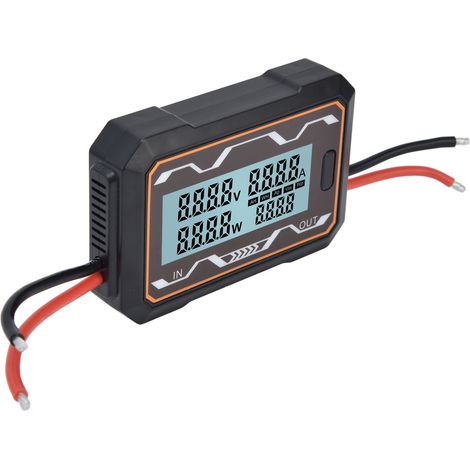 Compteur de puissance DC avec écran large et rétroéclairage pour systèmes solaires, testeur multifonction 0-60V 150A (1/5)