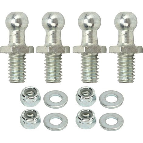 4 pièces de goujons à bille de 10 mm, filetage 5/16-18, haute dureté, robustes et stables, kit de rondelles pour boîtes à outils, camping-cars, voitures, 3/4 pouce (1/5)