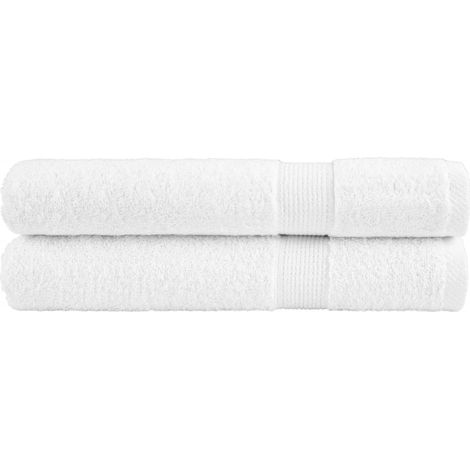 Premium Handtücher SOLUND 2 Stk. Weiß 100x200 cm 600 g/m² (1/5)
