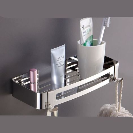 1PCS Étagère Serviteur de Douche pour Salle-de-Bains Organisateur Rangement ,sans Perçage,