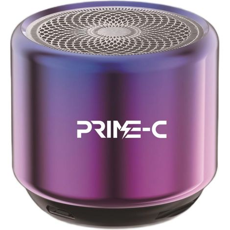 Mini enceinte Bluetooth sans fil en métal, 3 W, longue autonomie - Violet